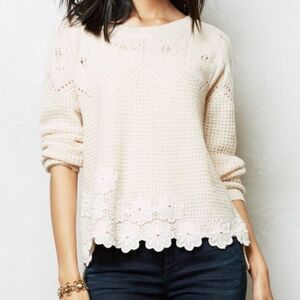 Everleigh (Anthropologie) Aspen Blush Sweater | M